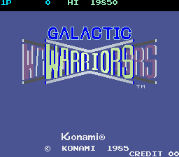 Galactic Warriors Title Screen